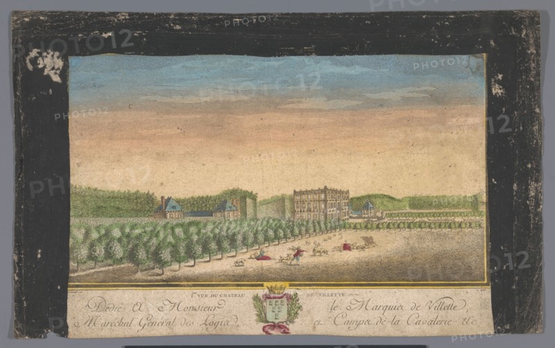 View of the Château de Villette in the vicinity of the city of Paris, 1700-1799. Creator: Anon.