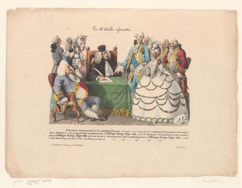 The fifteenth century resurrected, 1820-1830.  Creator: Anon.