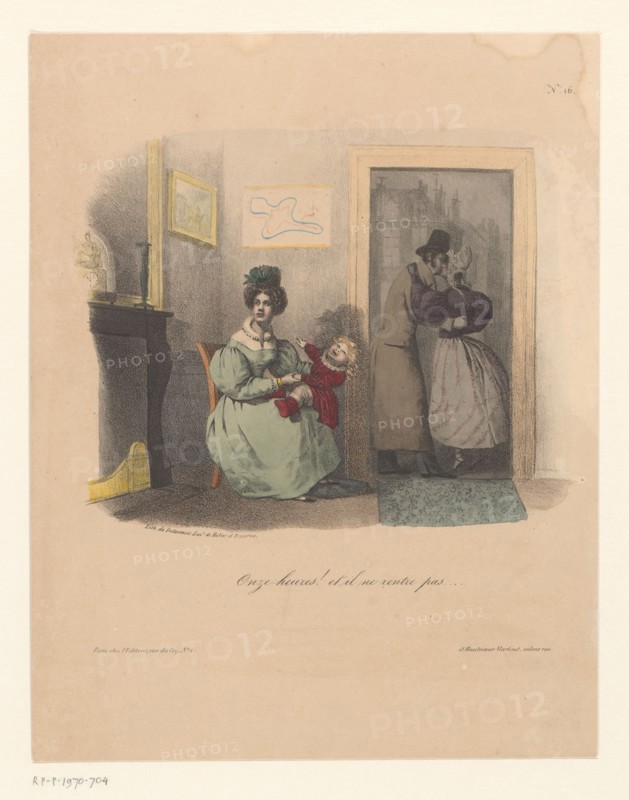 The cheated wife, 1830-1831. Creators: Anon, Nicolas-Louis Delaunois, Martinet Hautecoeur.