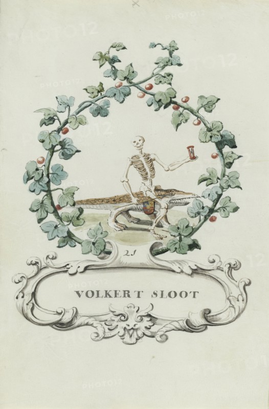 Cartoon of Volkert Sloot, 1710-1720. Creator: Anon.