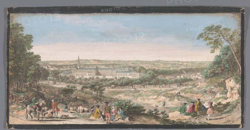 View of the Maison Royale de Saint-Louis in Saint-Cyr, 1700-1799. Creators: Anon, Jacques Rigaud.