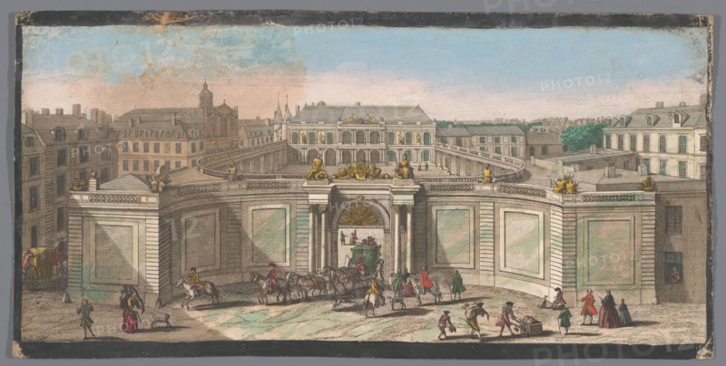 View of Hôtel de Soubise in Paris, 1700-1799. Creators: Anon, Jacques Rigaud.