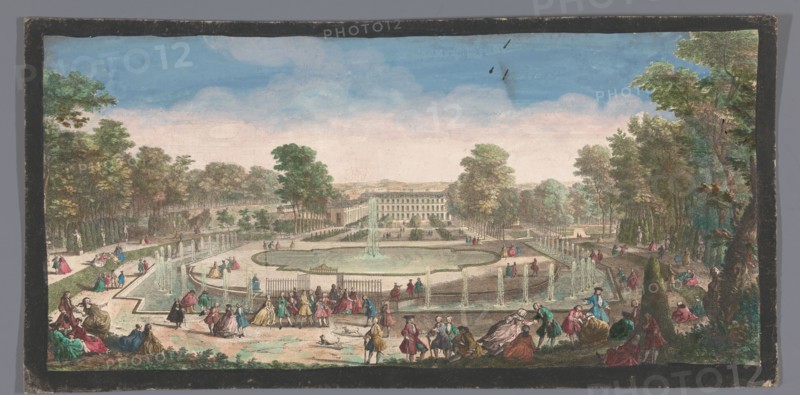 View of the Orangery of the Château de Saint-Cloud, 1730. Creators: Anon, Jacques Rigaud.