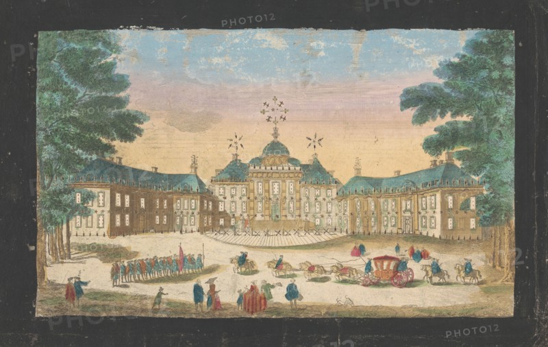 View of the facade of Huis ten Bosch Palace in The Hague, 1700-1799. Creator: Anon.