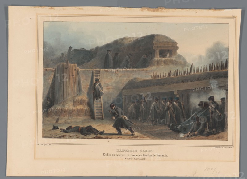 Artillery, 1832, (1833).  Creator: Auguste Raffet.