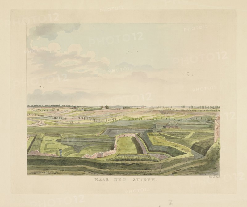 View of the landscape south of Nijmegen, 1815-1824. Creator: Derk Anthony van de Wart.