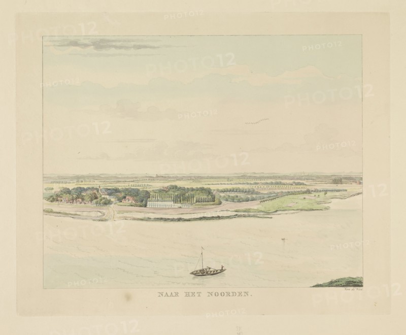 View of the Waal north of Nijmegen, 1815-1824. Creator: Derk Anthony van de Wart.
