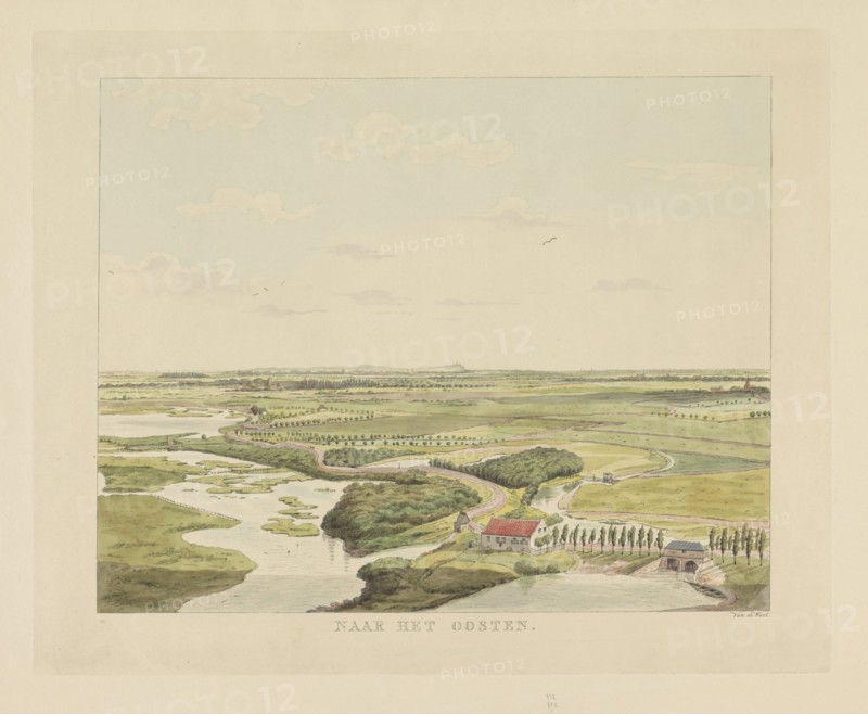 View of the landscape east of Nijmegen, 1815-1824. Creator: Derk Anthony van de Wart.