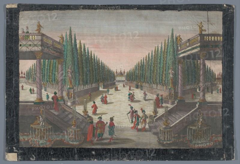 View of an avenue in a cypress garden in Constantinople, 1742-1801. Creator: Anon.