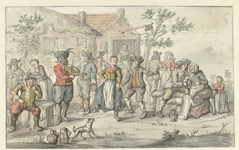 Cheerful company at an inn, 1661-1693. Creator: Gerrit Grasdorp.