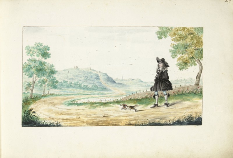 Gentleman on a country road, 1661.  Creator: Gesina ter Borch.