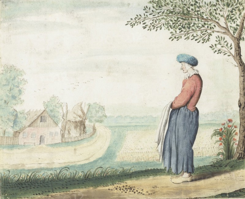 Farmers' wife in a landscape, 1655. Creator: Gesina ter Borch.