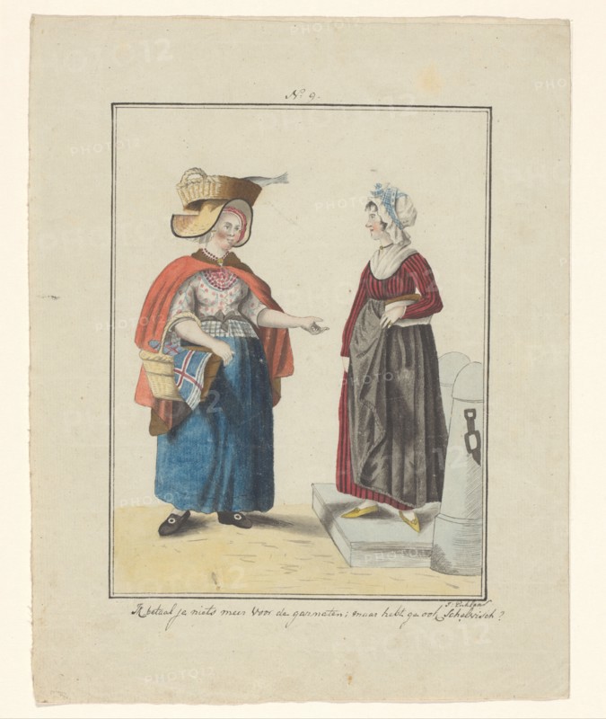 Scheveningen fish-selller, 1803-c.1899.  Creator: J. Enklaar.