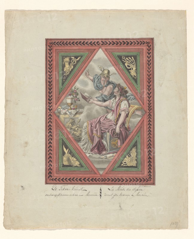 Drawing shows her work to Mercury, 1803-c.1899. Creator: J. Enklaar.