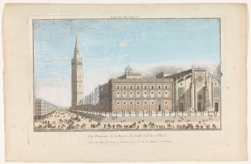 View of the Sevilla Cathedral, 1735-1805. Creator: Unknown.
