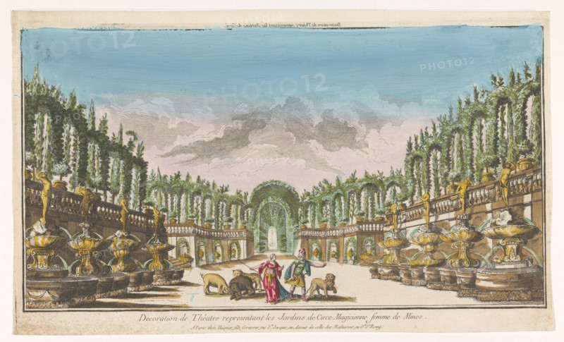 View of the garden of Circe, 1735-1805. Creator: Unknown.