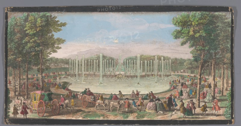 View of the Bassin De Neptune in the garden of Versailles, c.1691-after 1753. Creator: Jacques Rigaud.