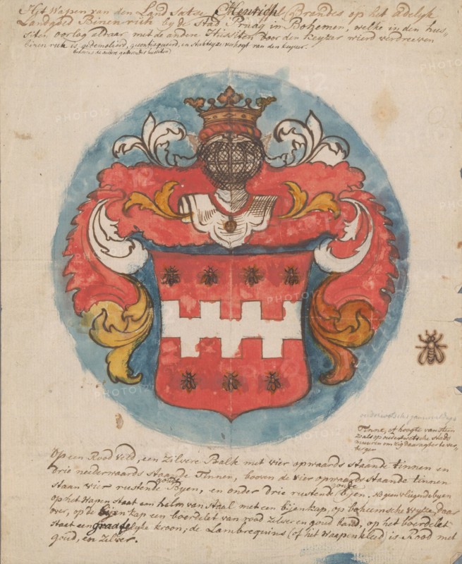 Family tree of Henrich Brandes, c.1760-c.1790. Creator: Jan Brandes.