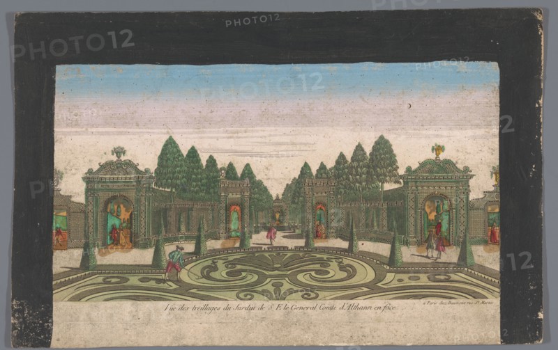 View of the Garden of a Palace of the Count of Althan in Vienna, 1745-1775. Creator: Anon.