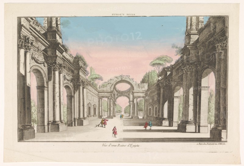 View of a ruin in Egypt,, 1745-1775. Creator: Anon.