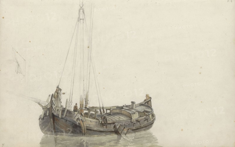 Zeeland sailing boat, 1797-1838. Creator: Johannes Christiaan Schotel.