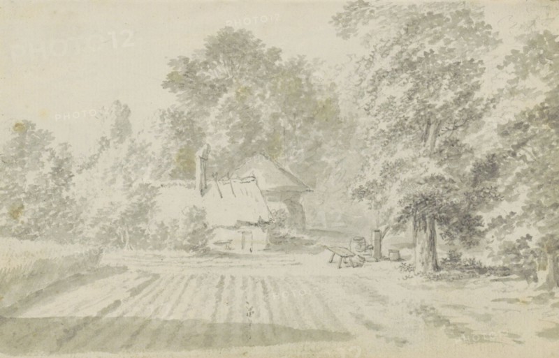 Farm in the woods, 1783. Creator: Johannes Huibert Prins.