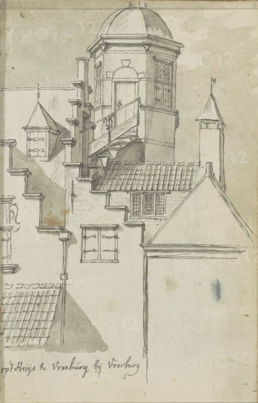 View of Huis Vreeburg near Voorburg, c.1783-c.1797. Creator: Johannes Huibert Prins.