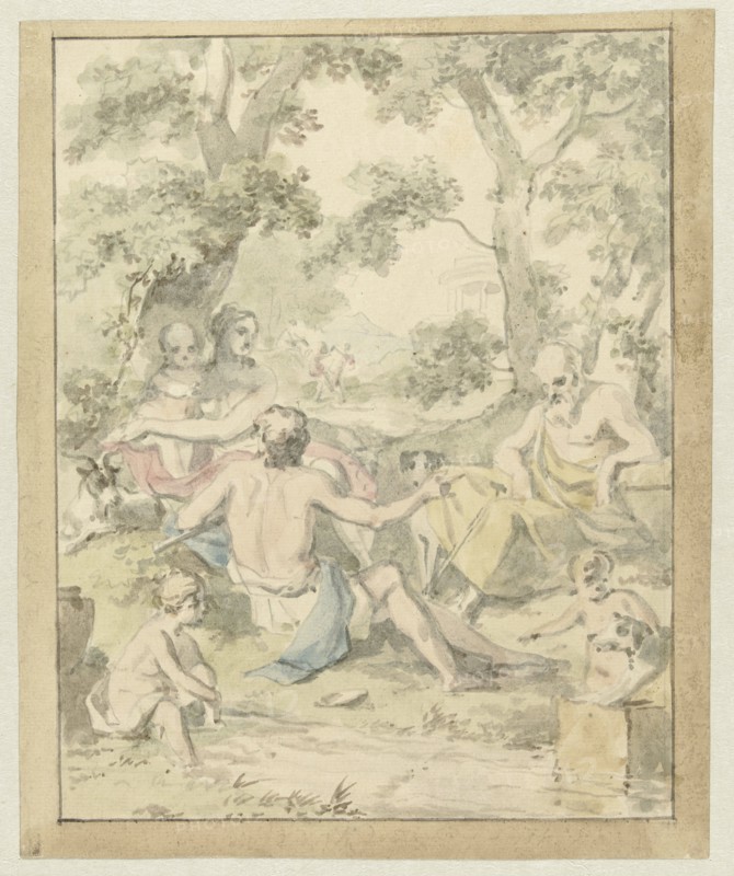 A Happy Arcadian Family, c.1752-c.1819. Creator: Juriaan Andriessen.