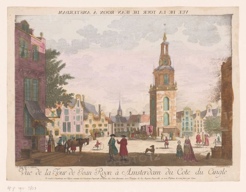 View of Jan Roodenpoort tower in Amsterdam, 1755-1779. Creator: Balthasar Friedrich Leizelt.