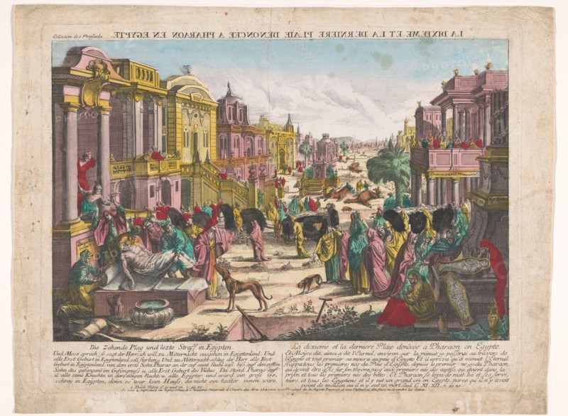 The tenth plague in Egypt, 1755-1779. Creator: Anon.