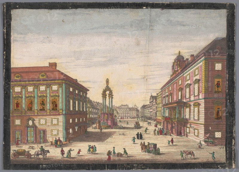 View of the Hoher Markt in Vienna, 1755-1779. Creator: Johann Sigrist.