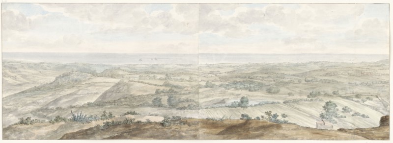 Panorama from Collis Minervalis, 1778. Creator: Louis Ducros.