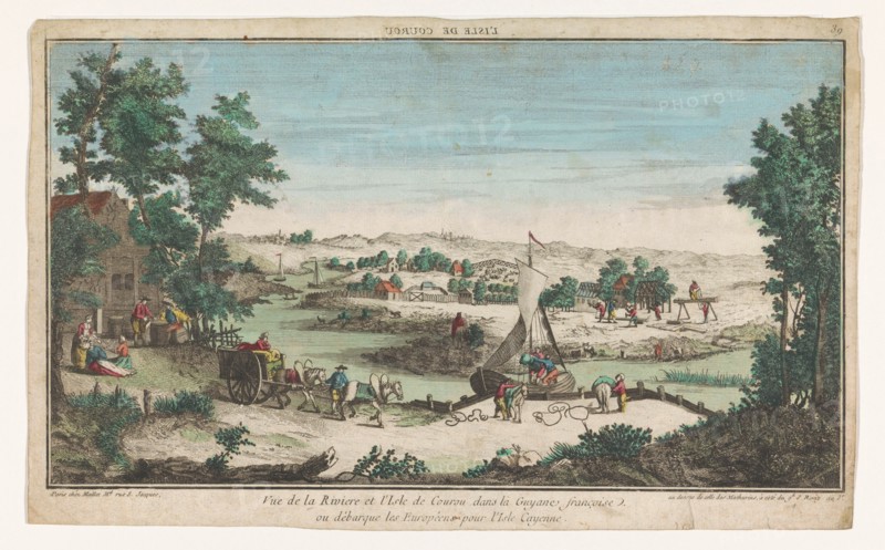 View of the river and island of Kourou, before 1744-after 1760. Creator: Anon.