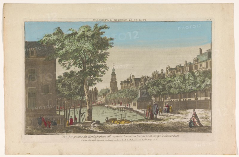 View of the Koningsplein and the Munttoren in Amsterdam, before 1744-after 1760. Creator: Anon.