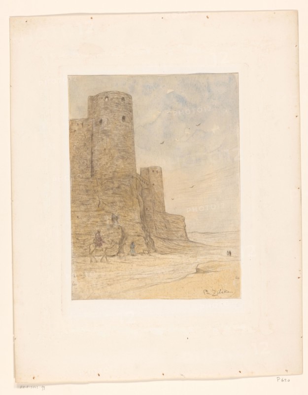 Castle in the desert, 1890-1930. Creator: Philip Zilcken.