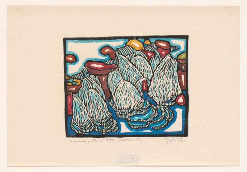 Waterfall in Ober-Oesterreich, 1906-1945. Creator: Reijer Stolk.