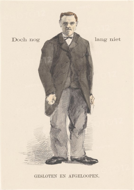 Standing man in overcoat, 1878-1917. Creator: Theo van Hoytema.