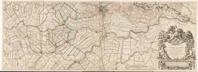 Map of the province of Utrecht (bottom part), 1743. Creators: Thomas Doesburgh, Gerard Hoet.