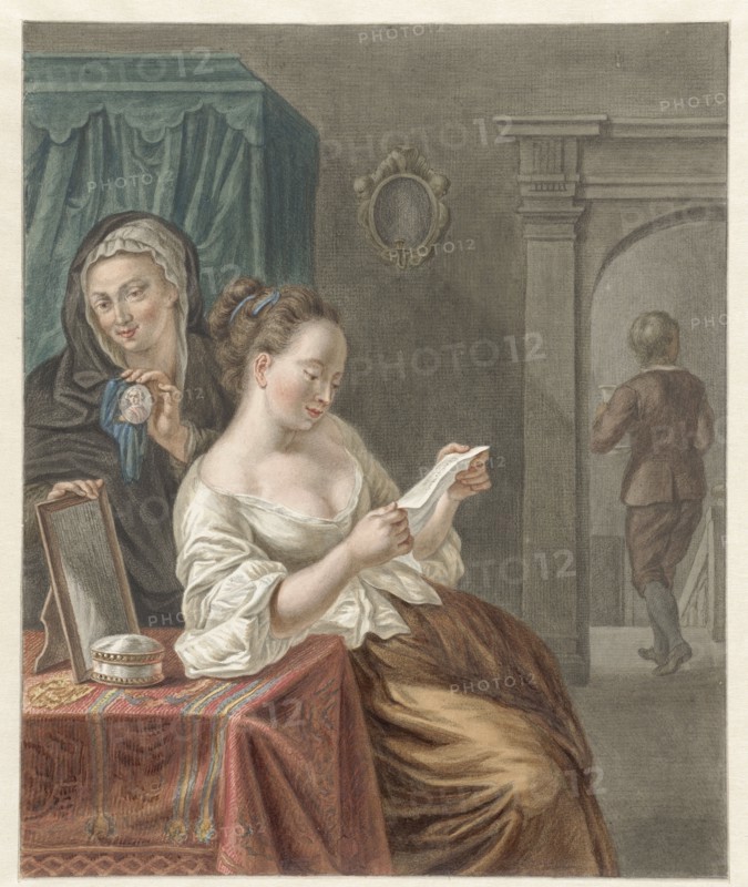 The letter reader, 1795. Creator: Abraham Delfos.