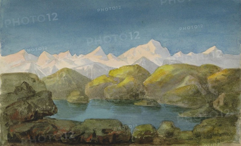 View of the Alps, c.1888-c.1901. Creator: Anna Catharina Maria van Eeghen.