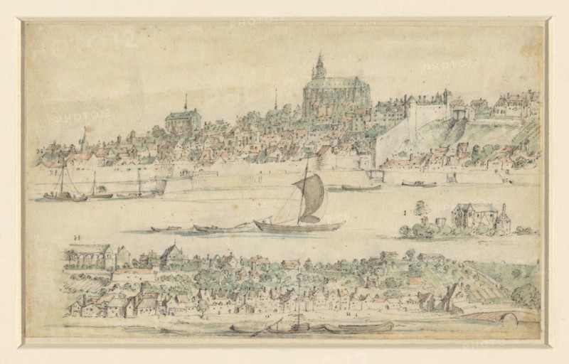 City on the Loire, 1600-1650. Creator: Anon.