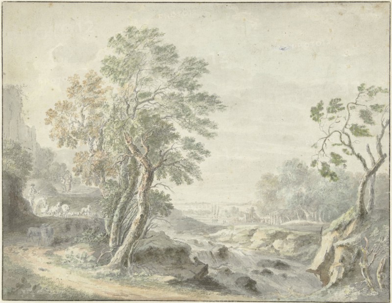 Italian landscape, 1700-1800. Creator: Anon.