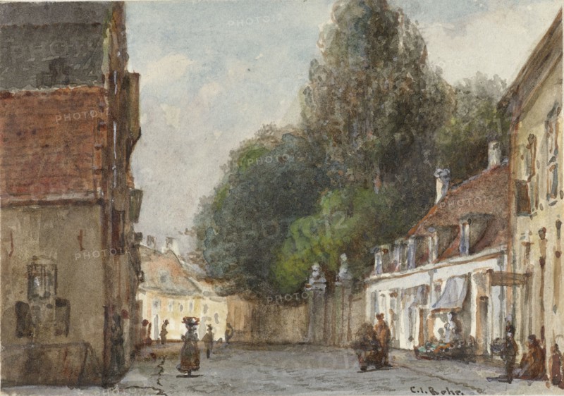Cityscape, 1822-1895. Creator: Carel Jacobus Behr.