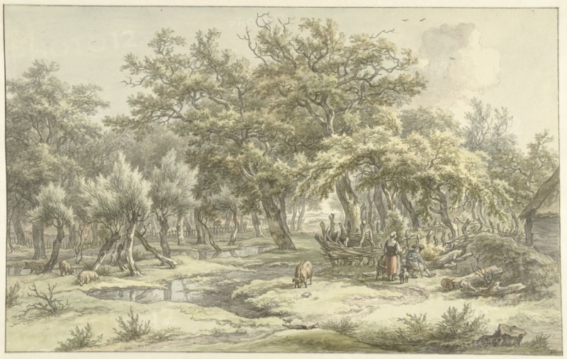 Landscape near Eext (Drenthe), 1793. Creator: Egbert van Drielst.
