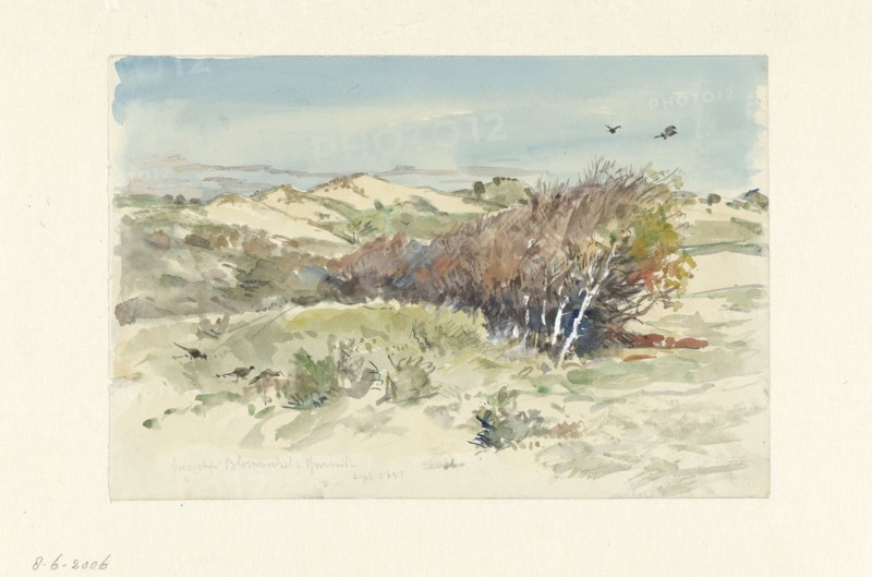 Dune landscape between Bloemendaal and Ijmuiden, 1891. Creator: Jan Hoynck van Papendrecht.