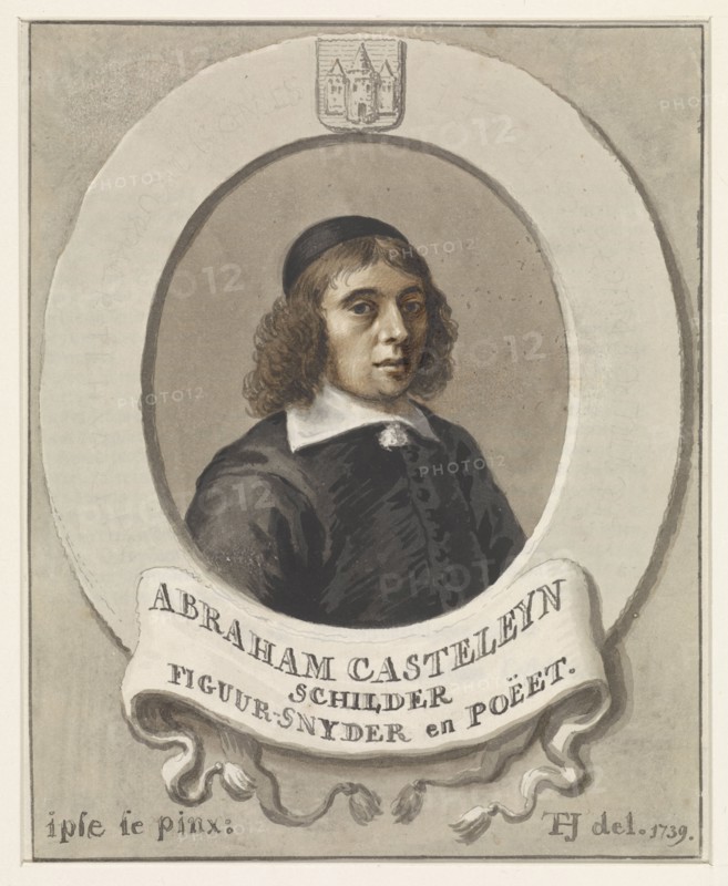 Portrait of Abraham Casteleyn, 1739. Creator: Tako Hajo Jelgersma.