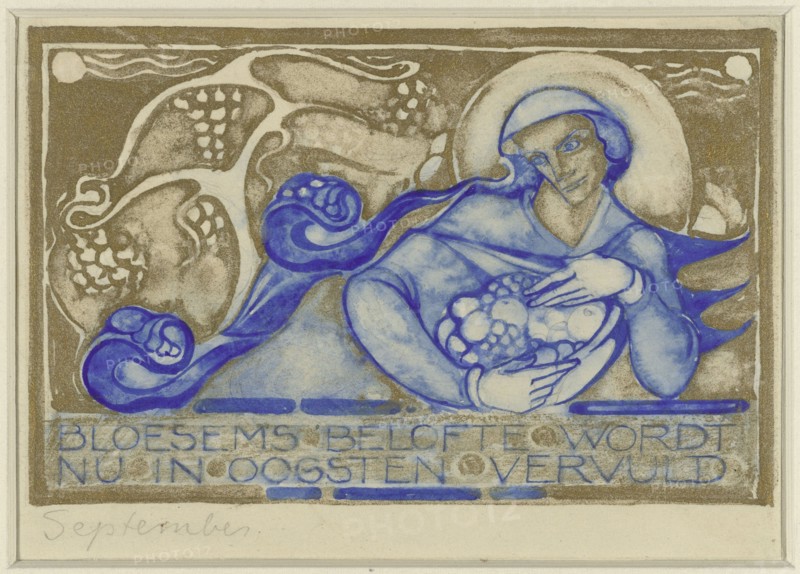 Blossom's promise is now fulfilled in harvests, September, c. 1929. Creator: Willem Arondeus.