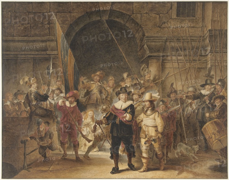 The Night Watch, 1779. Creators: Jacob Cats, Gerrit Lundens.