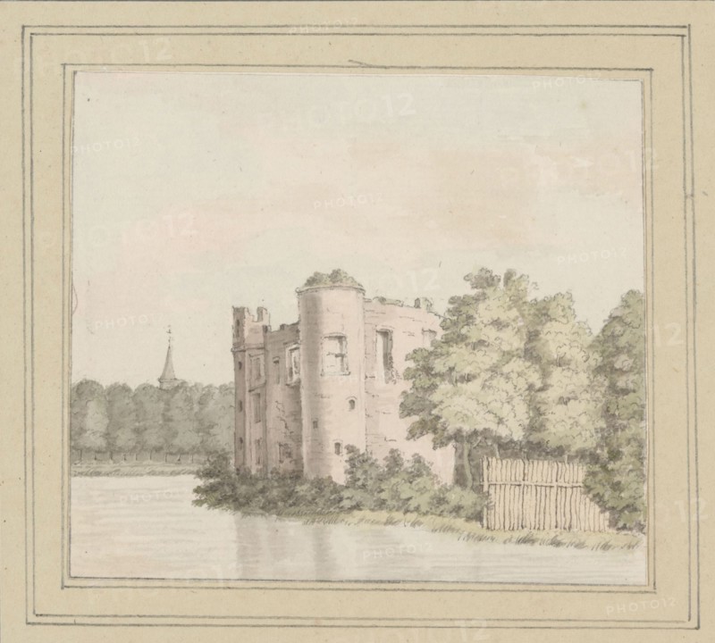 View of the ruins of Kasteel Ravesteyn or Slot Heenvliet, c. 1750-c. 1800. Creator: Anon.