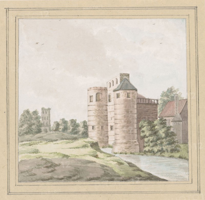 View of the ruins of Slot Zandenburg in Veere, in or after 1754-c. 1800. Creator: Anon.